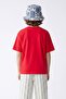 Ecru-Red 2-Piece Printed Unisex Knitted T-Shirt Tkdss26Ts00069 - 4