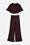 Crew Neck Cape Top Elastic Waist Pants Double Set Tdrss26Au00085 - 8