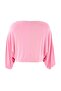 Pink Bat Sleeve Soft Flowy Knitted Plus Size Blouse Tbbaw27Af00012 - 9