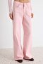 Pembe %100 Pamuk Yüksek Bel Wide Leg Jeans TWOAW27JE00059 - 4