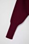Bordo Premium İplik/Özel İplik Beli Saran Etek Ucu Triko Hırka TWOAW27HI00091 - 7