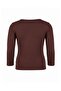 Kahverengi Fitted/Vücuda Oturan Büzgülü Truvakar Kol Crop Örme T-Shirt TWOAW27TS00050 - 10