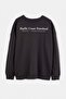 Plus Size Anthracite Oversize/Wide Fit Printed Sweatshirt Tmnaw27Ao00025 - 8