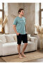 %100 Cotton Lu Short Sleeve Pocketed Men's Shorts Pajama Set 2016 - 4