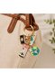 Airplane Ticket World and Camera Figured Manifest Travel Themed Gold Color Keychain - 3