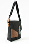 Gk62 Canvas (Cotton) Postman Bag Multi-Section University Daily Bag MacBook Tablet Bag Black - 3