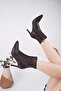 Uraz 420 Brown Zippered Thin Heeled Women's Boots - 2
