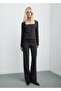 Crop Fabric Blazer Jacket - 2