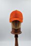 Orange Unisex Suede Baseball Cap - Adjustable Sports Cap