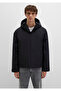 Water Repellent K Hooded Black Coat 0110615-71379 - 4