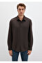 Black Brown Shirt Slim Fit / Slim Fit 0211908-70219 - 4