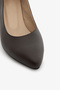 Brown Genuine Leather Low Heeled Women's Shoes - 3