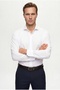 قميص Ds Damat Slim Fit أبيض كلاسيكي بأكمام طويلة وقابل للكي بسهولة - 3