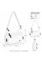 Women's Shoulder Bag Multi-Compartment Zippered Daily Use Stylish Crossbody Bag - 4