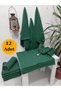 12 Pack Green Hairdresser Barber Towels 50X90 |   Professional Hair Towel Economical Set