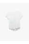 Back Detailed Boat Neck Modal Fabric Sports T-Shirt - 3