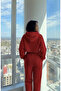 Women's Crop Oversize Hooded Sweatshirt - K17 3020 - 4