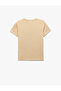 Dinosaur Printed Crew Neck Short Sleeve Cotton T-Shirt - 2
