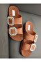 Women's Taba Filled Heels Orthopedic Stone Stitched Sole Slippers - 4