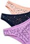 Women's Panties 3-Piece Printed Brazilian (96% Cotton - 4% Elastane) - 5