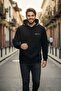Gavi Hooded Men's Sweatshirt Navy Blue - 4