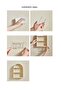 2-Pack Triple Wall Mounted Plastic Display Cabinet,Toy Display Case,White,for Home - 6