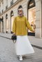 Pearled Jewelled Woven Shirt Yellow - 3