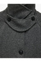 Double-Breasted Short Cashmere Coat with Long Sleeves and Pockets - 6