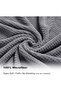 8-Piece Gray Bath Towel Set, 2 Extra Large Bath Sheets 35x70in, Microfiber Quick Dry - 3
