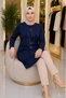 Medium Stone and Above Mother Combed Cotton Tunic 30641 - 4