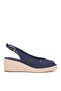 Navy Blue Women's Wedge Heel Shoes Fw0Fw09228Dw6