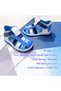 Orthopedic Baby Boy and Children Sandals Ebgcm2406 Blue White Navy Blue - 2