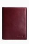 Genuine Leather Vertical Men's Wallet - Credit Card Holder, Paper Money Compartment Wallet 216 - Claret Red