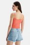 Rhodes Hot Pink Strappy Embroidered Cotton Standard Fit Women's Crop - 4