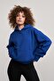 Mbey Oversize Cobalt Blue Hoodie - Unisex