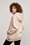 Mbey Oversize Cream Hoodie - Unisex - 2