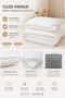 100% Organic Cotton Baby Quilt and Pillow Set with Interlining Bag - 3