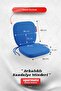 Chair Cushion with Backrest Oval Lace-Up Kitchen Garden Balcony Cushion Standardfit Blue - 4