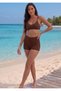 Women's Brown Sea Tights Diving Fabric Shorts Leggings Stretchy Comfortable Beach Pool Swimming - 5