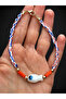 Glass Fish Figured Anklet with Evil Eye Beads Colorful Women's Anklet - 3