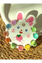 Set of 10 Mini Pearlescent Flower Model 0.5 cm Peg Buckles for Girls / Baby Buckles