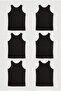 6-Piece Strappy Stretch Fabric Cotton Men's Tank Top - 7