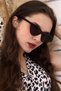 Cat Eye Women's Sunglasses Brown - 2
