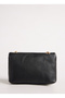 Black Women's Leather Crossbody Bag Carbyn01 Flt - 3