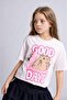 100% Cotton Relax Fit Crew Neck Printed Short Sleeve T-Shirt Girls H3632A826Hs - 3