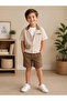 Boys' T-Shirt-Shirt-Shorts 3-Piece Set