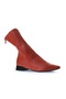 Red Leather Women's Heeled Boots 01Wr3011 - 2