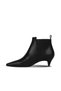 Black Leather Women's Heeled Boots 40Wb2320 - 4