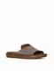 Gray Dark Alf Suede Women's Flat Slippers 01We3104 - 2