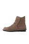 Beige nubuck women's flat boot 01wv7503 - 4